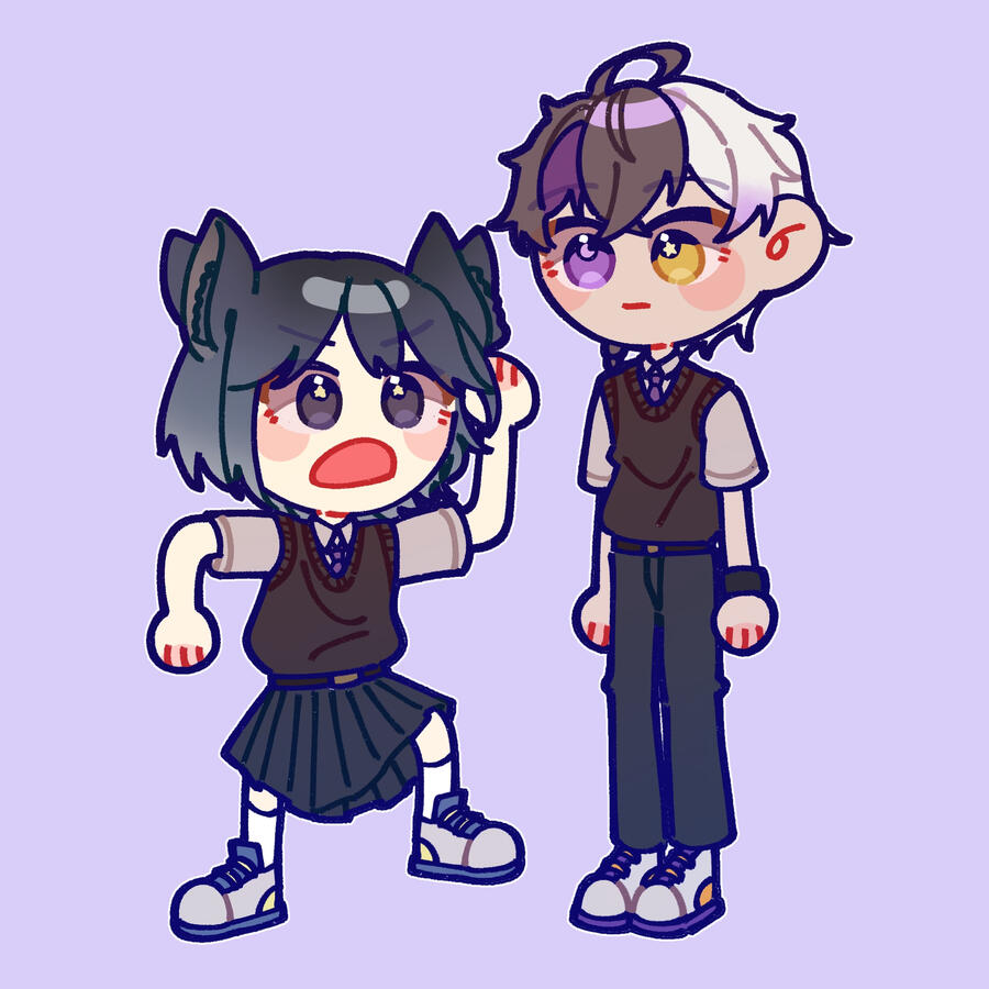 @aiue0_0 (commissioned by @Hayun03116155)